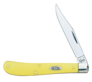 CASE XX KNIFE 80031 SYNTHETIC YELLOW SLIMLINE TRAPPER