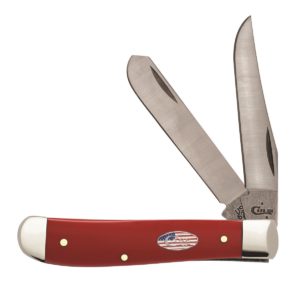 CASE XX KNIFE 13453 RED SYNTHETIC MINI TRAPPER