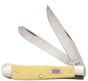 CASE XX KNIFE 30114 SYNTHETIC YELLOW TRAPPER W CLIP