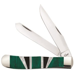 CASE XX KNIFE 11150 EXOTIC GREEN MALACHITE TRAPPER